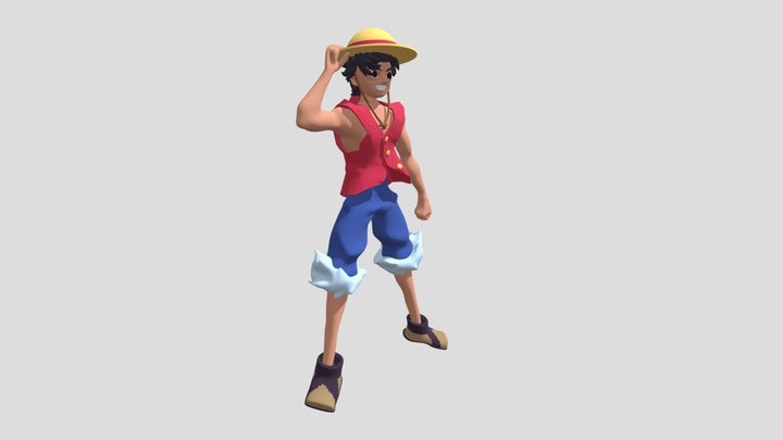 Personagem Luffy 3D Model