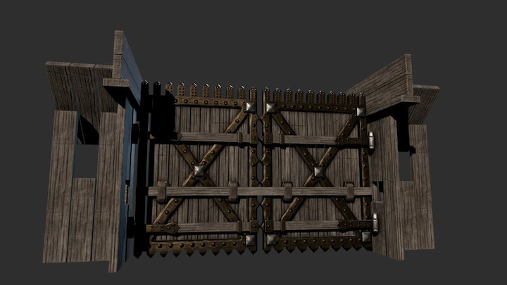 wood door 3D Model