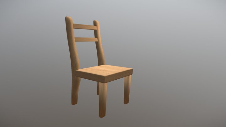Wood Chair 3D Model