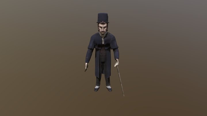 3D Organic Modelling - AS3 - The Ripper 3D Model