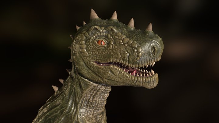 Dinosaur Head 3D Model