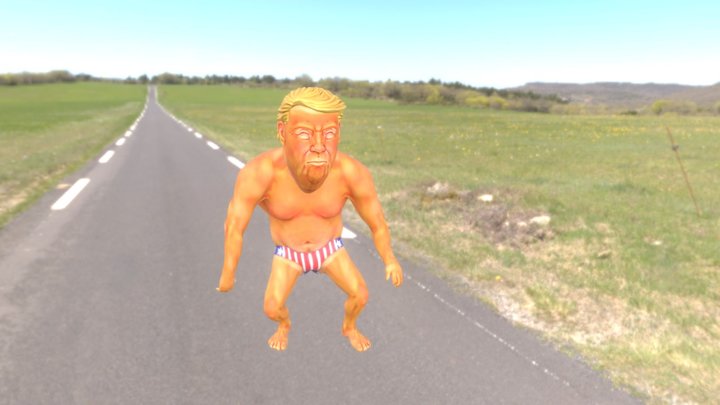 Gangnam Style Trump 3D Model
