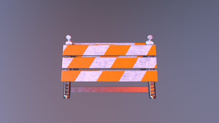 Road Block 3D Model