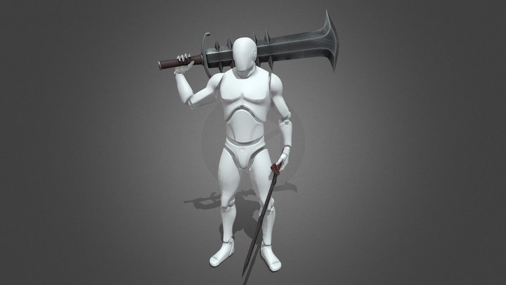 Sword Pose 3D Model