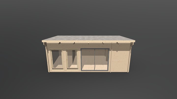 Meistro Namai. Timber House 3D Model