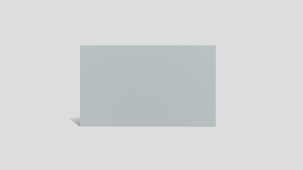 White Low Poly Movie Screen