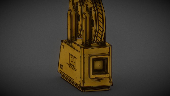 projector from bendy and the dark revival 3D Model