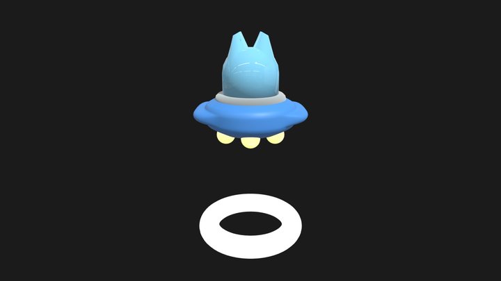 飛碟2動 3D Model
