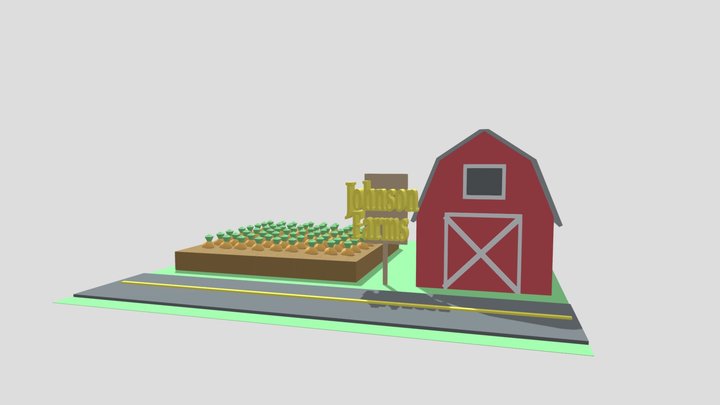 Johnson Farm's Vegetable Farm 3D Model