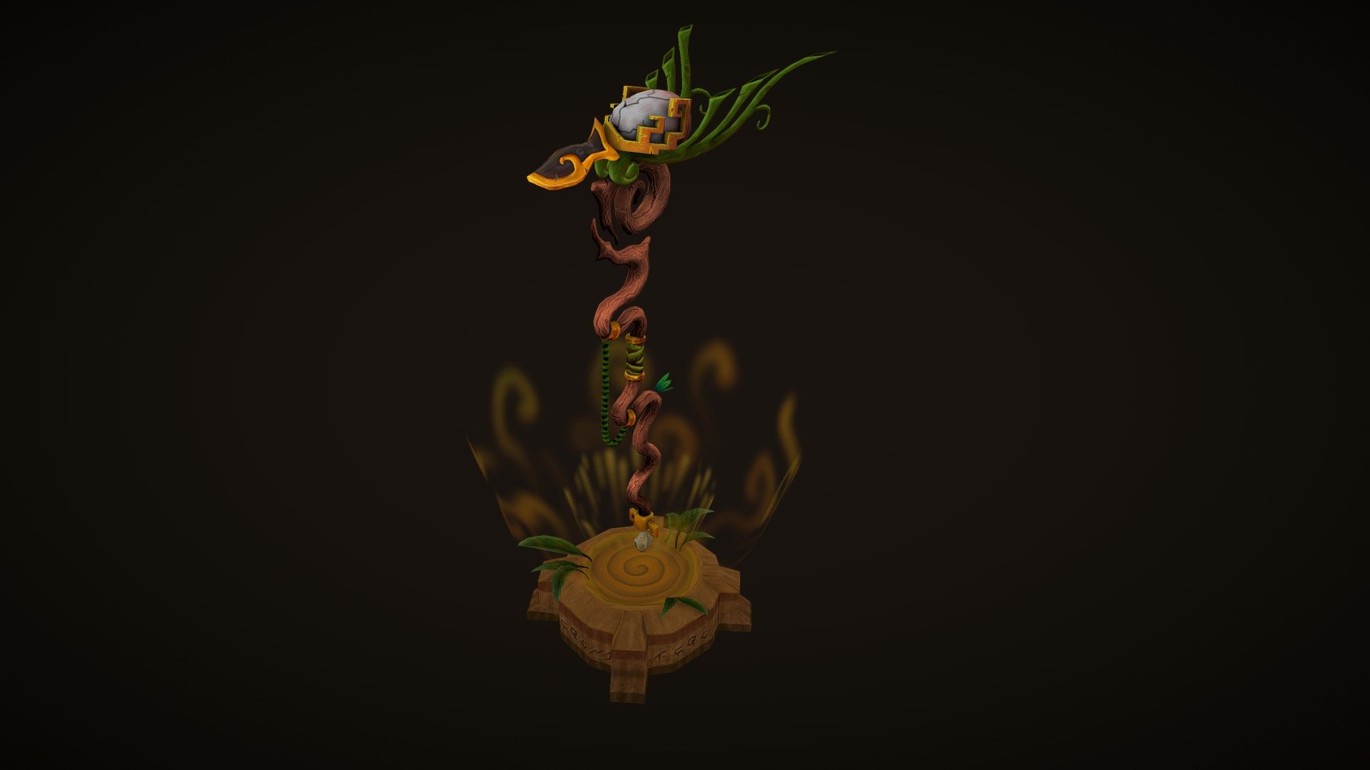 Weapon Staff inspired by World Of Warcraft