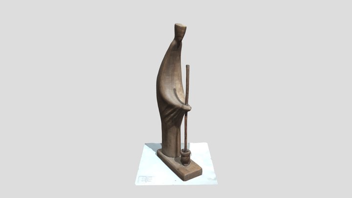 Ulash Urakov (Uzbekistan), «Mortar», 1961 3D Model