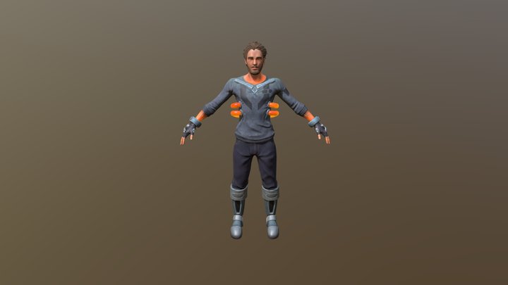 Kit Harington SciFi 3D Model