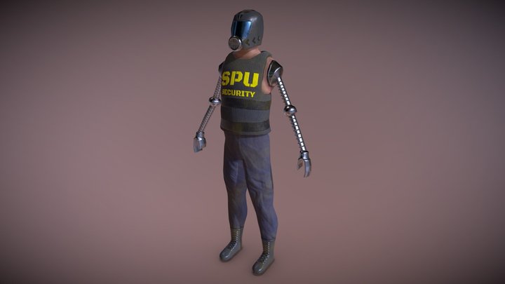 Cyborg Soldier (Operation Escort) 3D Model