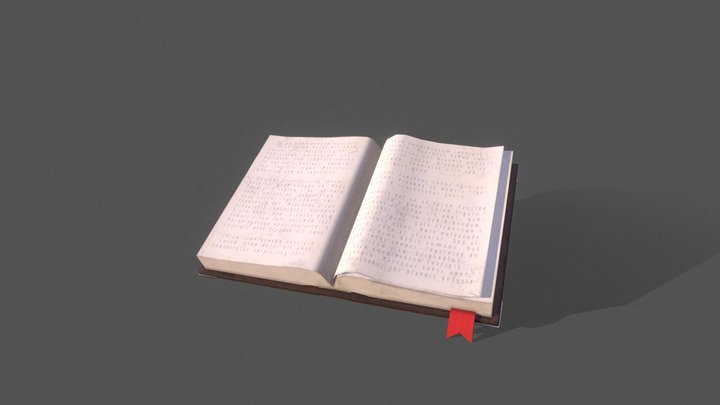 Ancient book 3D Model