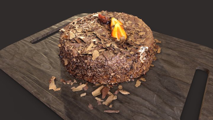 Chocolate Cake - Photogrammetry 3D Model