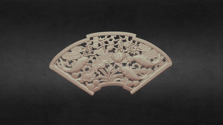 木雕年年有余/Wood carving 3D Model