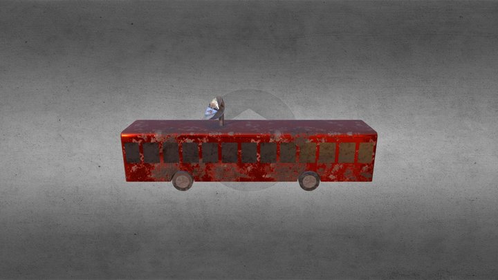 Toy Bus 3D Model
