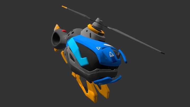 TINY HELICOPTER 3D Model
