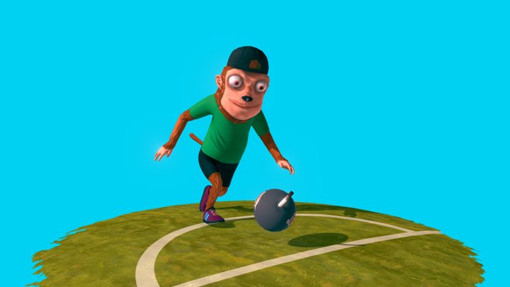 Teen Monkey DefyU's player 3D Model