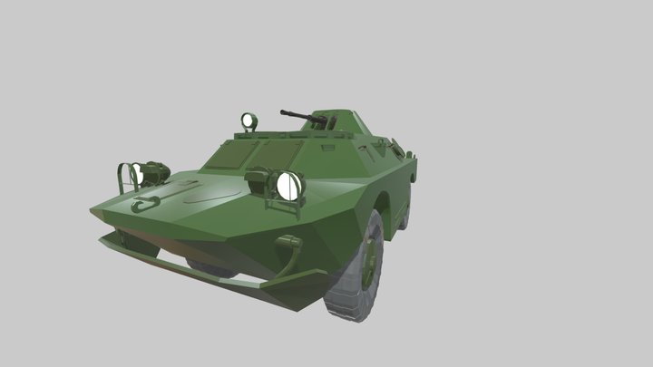 BRDM-2　Lowpoly 3D Model