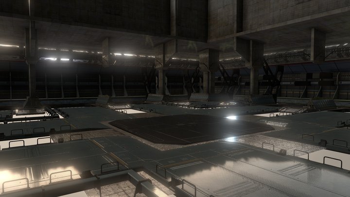 BoT Hangar | 戰鬥泰坦 機庫 3D 模型 3D Model