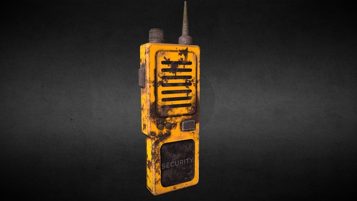 Ruined Walkie-Talkie 3D Model