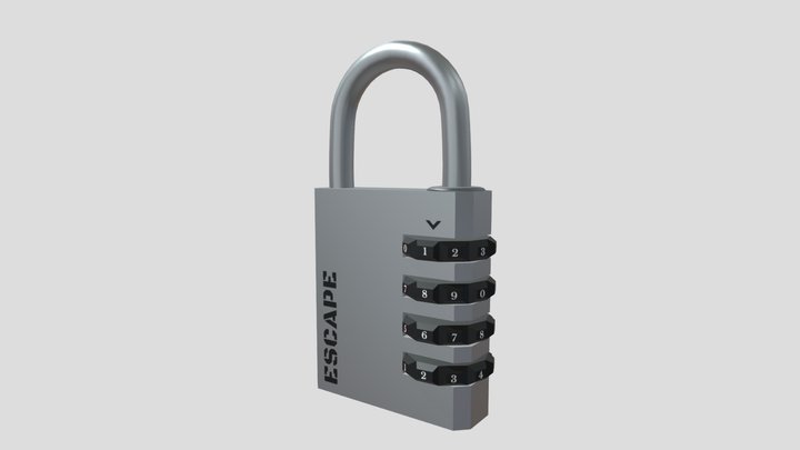 Combination Lock 3D Model