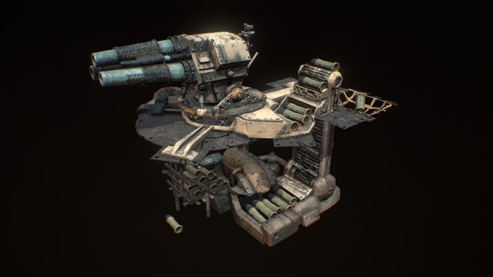 Rooftop Artillery 3D Model