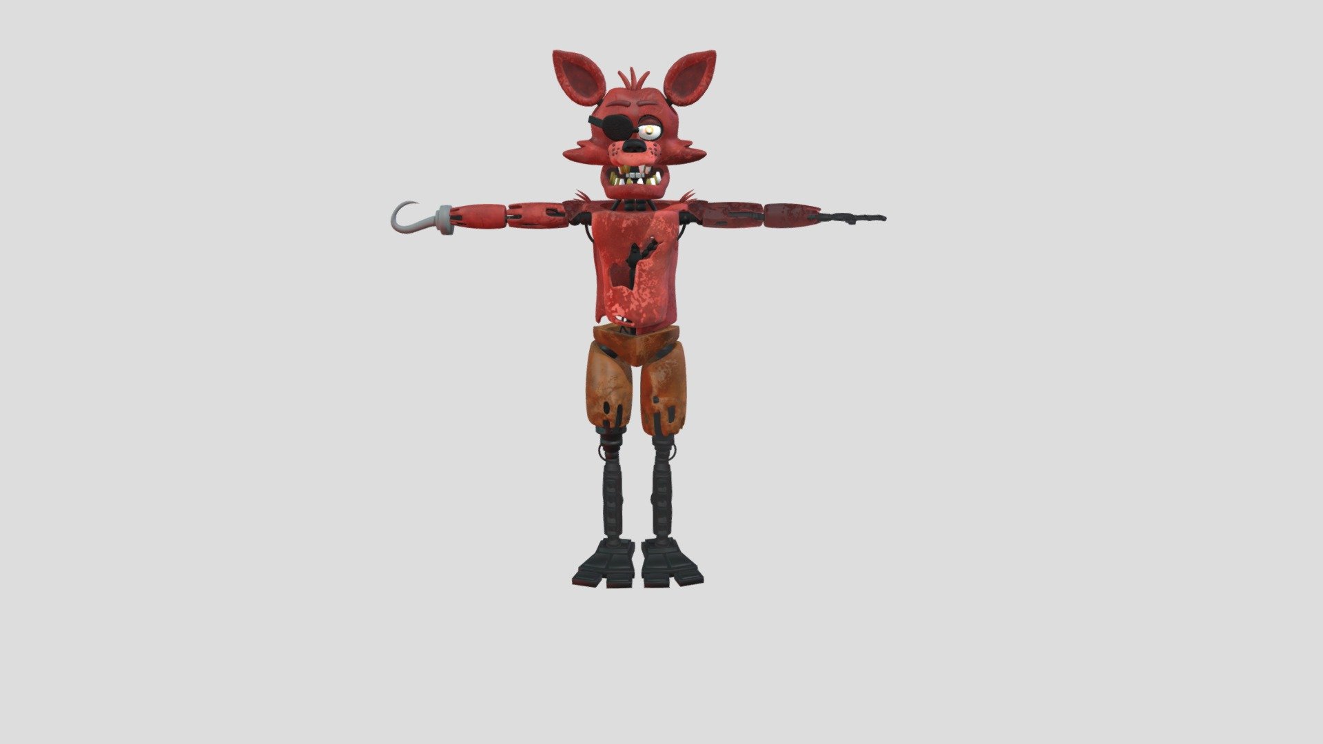 Foxy The Pirate - Download Free 3D model by dwall8611 [9fd2e5d] - Sketchfab