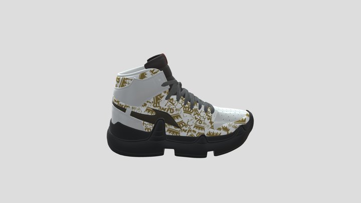 RTFKT-King Shoe (White)2 3D Model