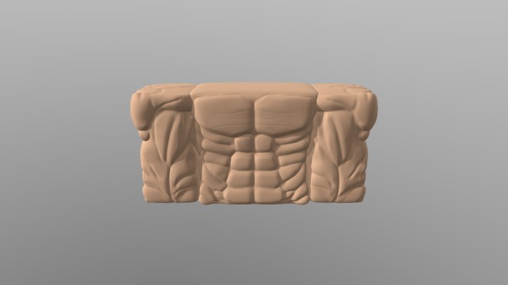 Muscle Body morph 3D Model