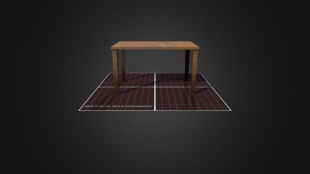Wooden table 3D Model