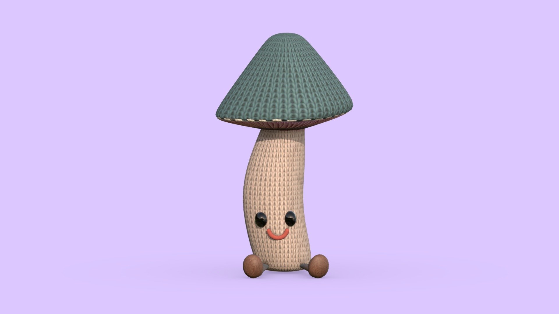 A fuzzy lil mushroom - 3D model by MissLumos [9fd650e] - Sketchfab