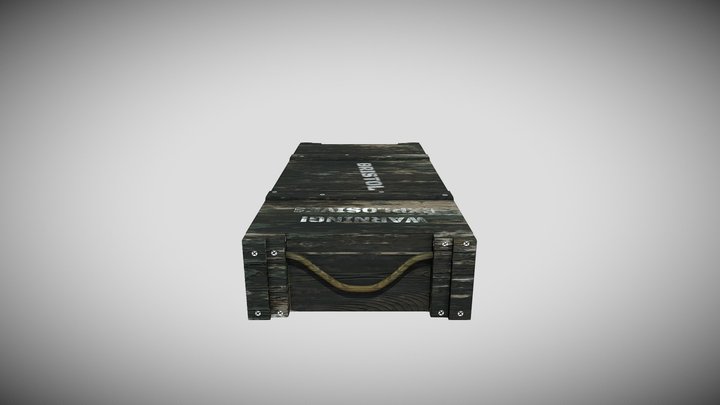 Crate 3D Model