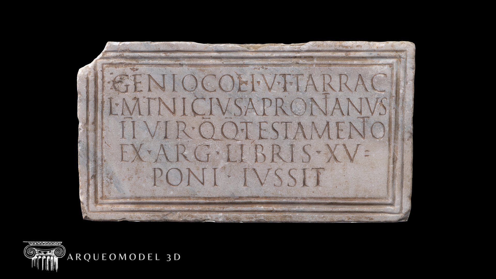 STATUE PEDESTAL LUCIUS MINICIUS - TARRACO