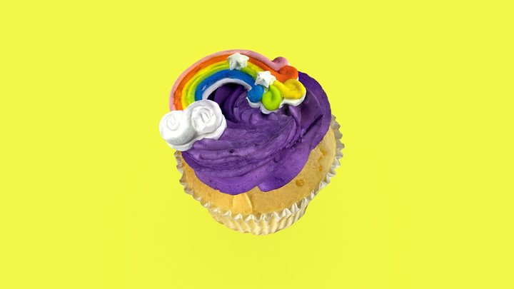 Rainbow Cupcake – Modello 3D gratuito STL