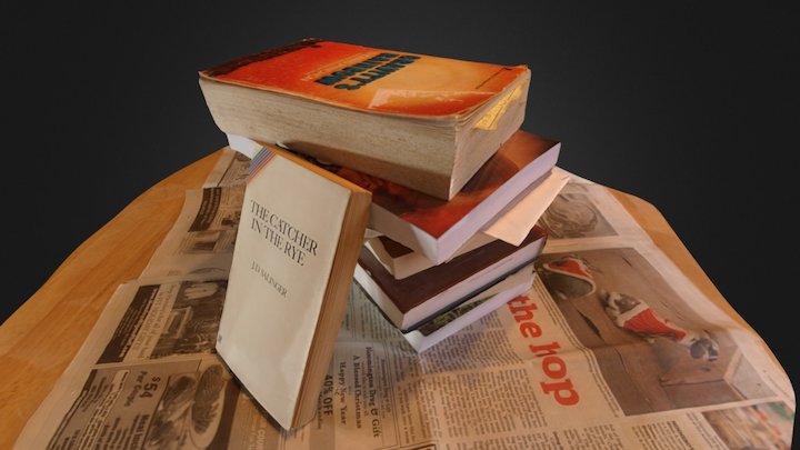 Paper Books (Memento) 3D Model