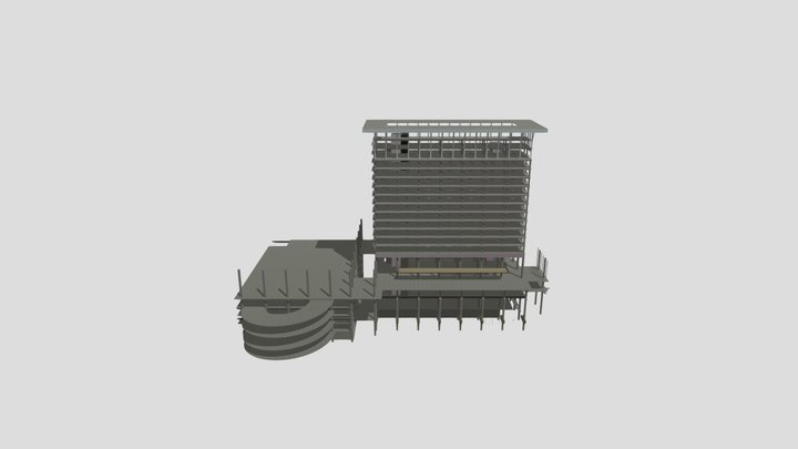 TEST - Hotel Structure 3D Model