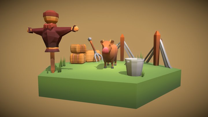 Farm Hex 3D Model