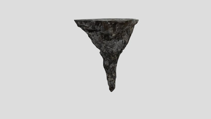 Stalactite with a touch of moss 3D Model