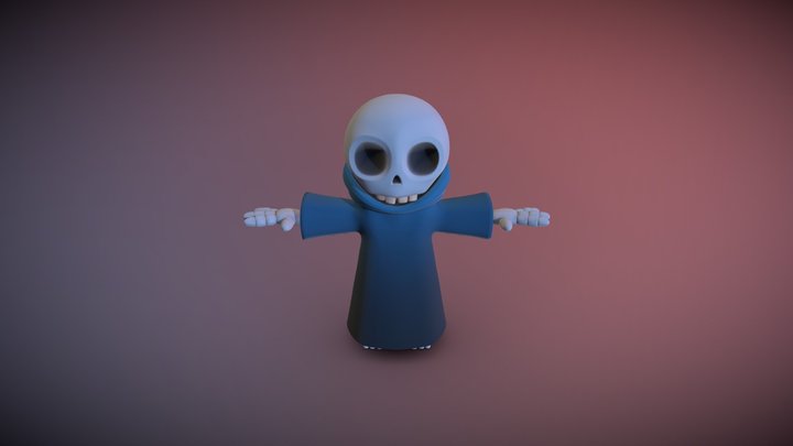 Skelleton Character 3D Model