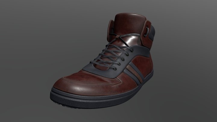 Suave Leather Shoe.. 3D Model