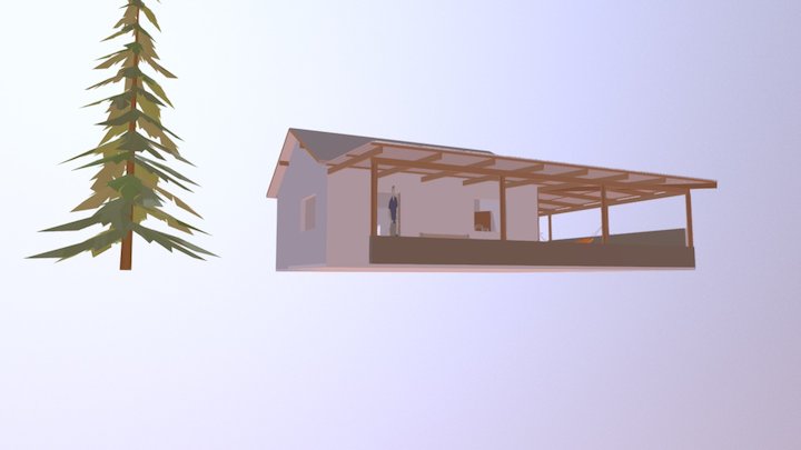Casa Sitio - Com Varanda 3D Model