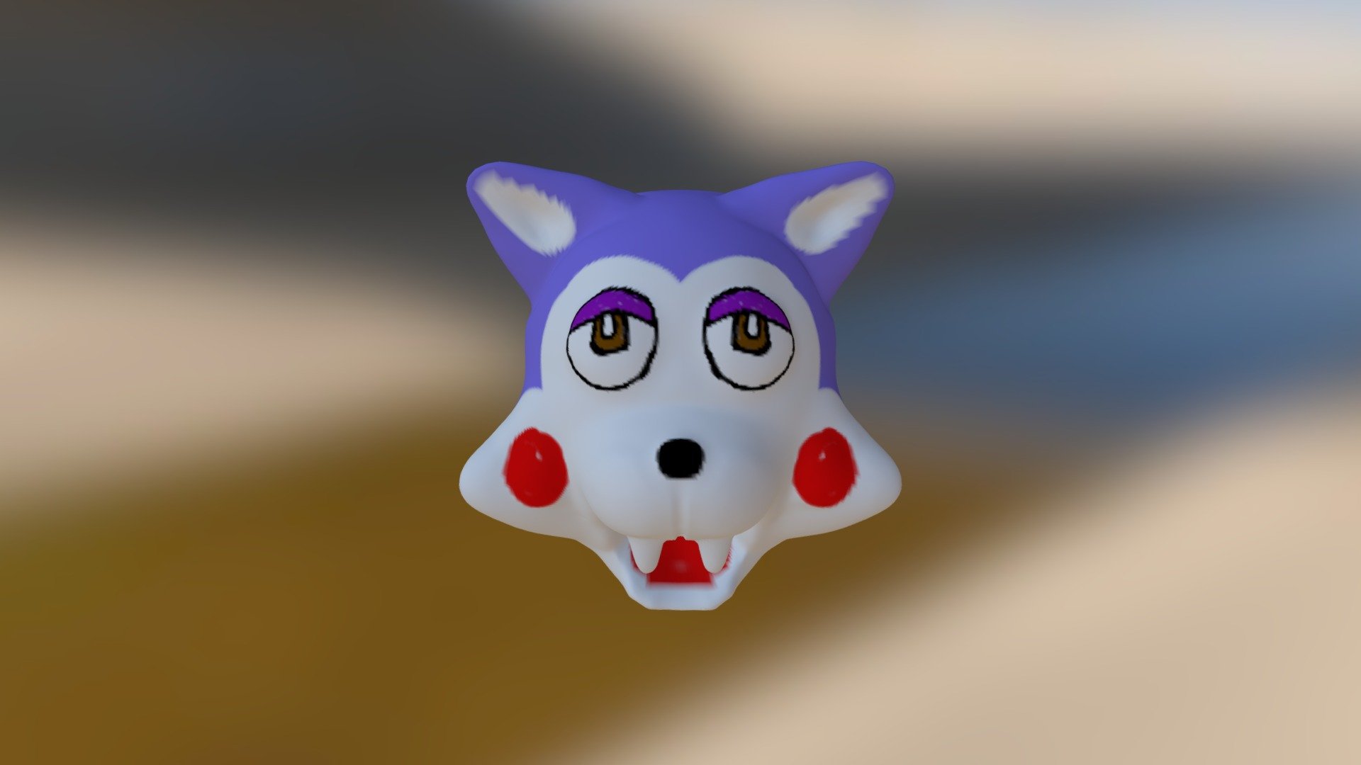 Five nights at Candy's - LowPoly CandytheCat model by BaxtheBat on