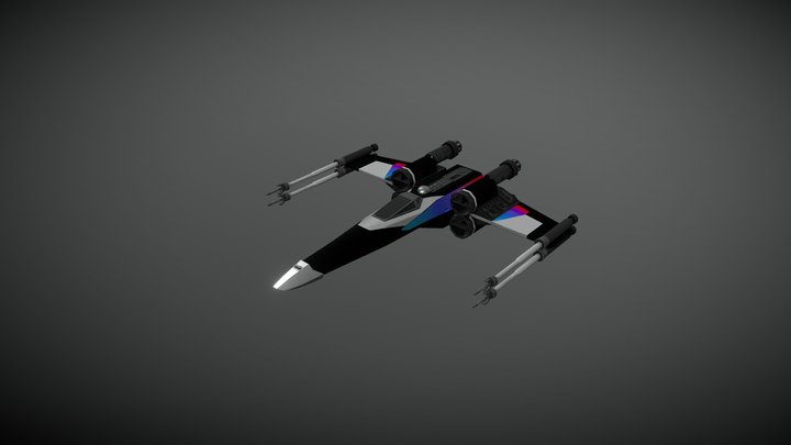 X Wing Starfighter (Saun Bull's BMW Inspired) 3D Model