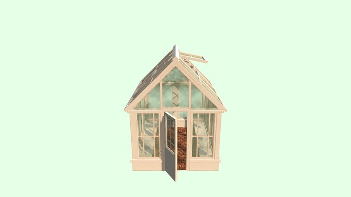 Cozy Stylized Greenhouse 3D Model