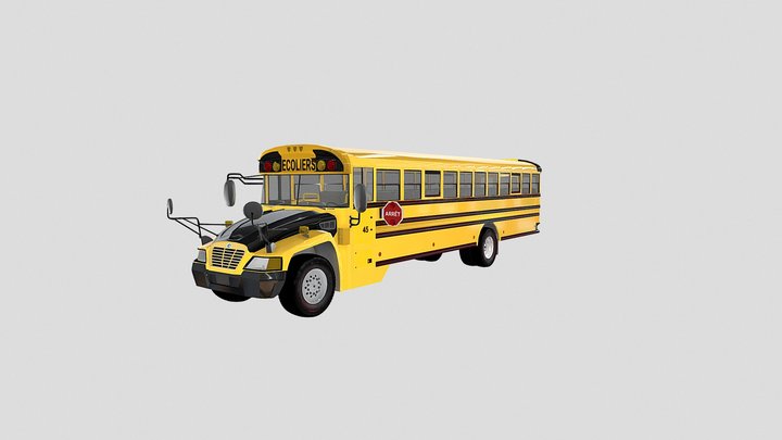 Autobus scolaire - CFTC 3D Model