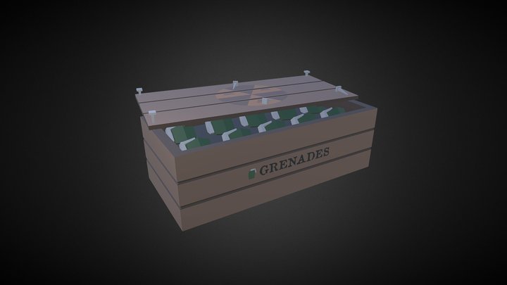 Crate of Grenades 3D Model
