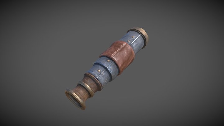 Stylized Spy Glass 3D Model
