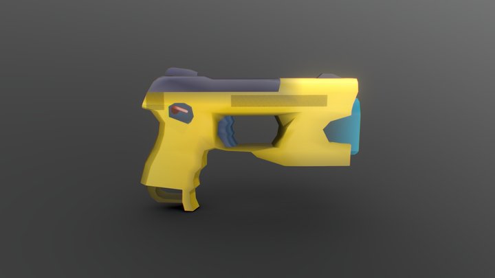 Lowpoly Tazer 3D Model